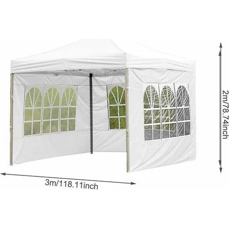 Tonnelle de jardin 3x2m en tissu Oxford 210D imperméable – Montage rapide – Protection UV et pluie – Pour événements extérieurs