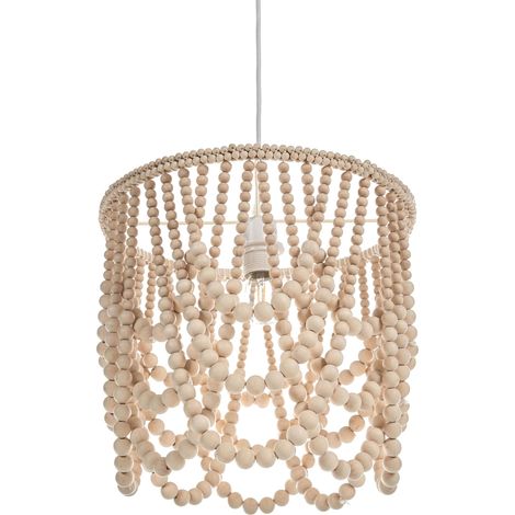 Chandelier PUSWELI Wood Light Brown (1/5)