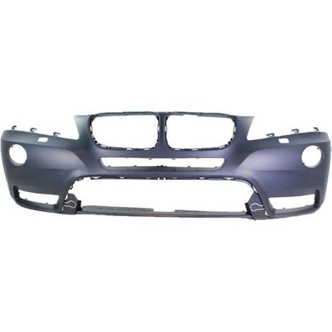 Pare-choc avant à peindre avec trous lave-phares BMW X3 2 F25 phase 1 2010-2014