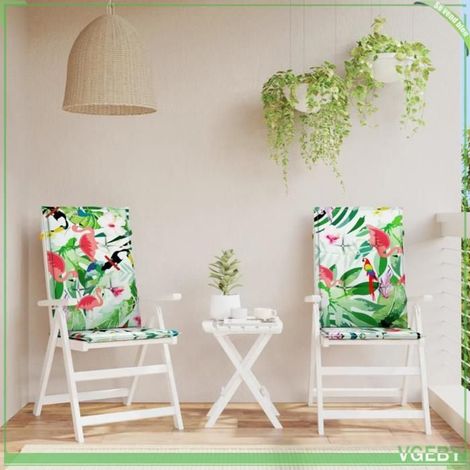 Coussin de chaise dossier haut - FAFEISY - 361259 - Lot de 2 - Imperméable & anti-UV - Rembourrage fibre creuse PP (1/5)