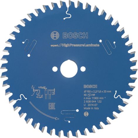 Bosch Accessories Expert for High Pressure Laminate 2608644132 Kreissägeblatt 160 x 20 x 1.6 mm Zähn (1/5)