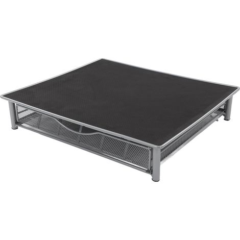 Boîte de rangement pour capsules de café, capacité 36 capsules, support en fer, tiroir pour la maison, le café ou le bureau, gris argenté (1/5)