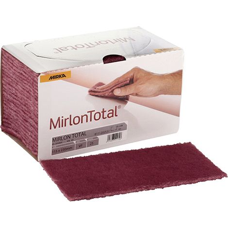 MIRKA MIRLON TOTAL VF360 ROSSO FOGLI ABRASIVI 115x230 PEZZI 25 (1/2)