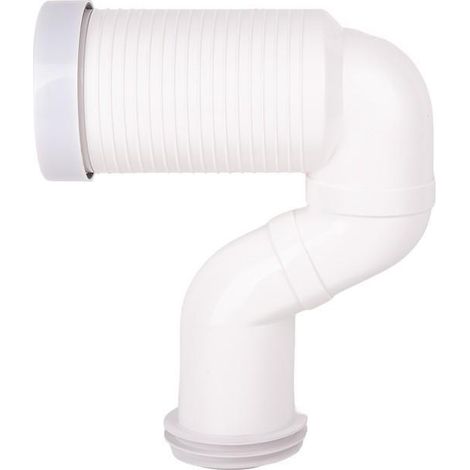 Manguito de conexión acodado 45° recortable para inodoro con goma labiada Ø110 mm (1/5)