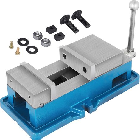 Étau de Perçage de Fraisage, Ouverture 100 mm Précision de Serrage Height 98 mm Étau d'établi 19 KN Serre-Joint Établi Accessoire Principal pour Fraiseuse de Précision et Machine NC/CNC (1/5)
