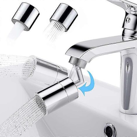 Robinet de cuisine pivotant universel à filtre anti-éclaboussures 720° avec buse anti-éclaboussures et jet d'eau à bulles - Accessoires de cuisine (1/2)