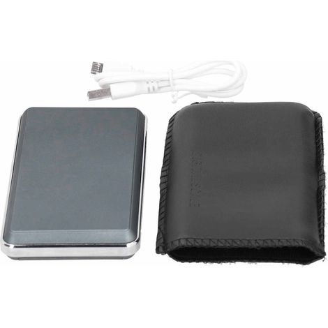 Balance électronique portable pour bijoux, pèse-carats numérique avec écran LCD rétroéclairé vert 0,01g/200g (1/5)