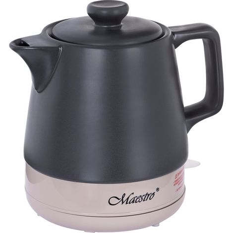 Maestro MR-071 Elektrische Kanne Keramik schwarz 1L (1/5)