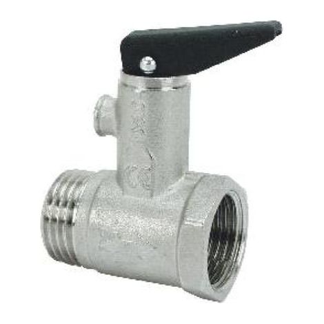 VALVOLA DI SICUREZZA PER SCALDACQUA MF 1/2" C/LEVA