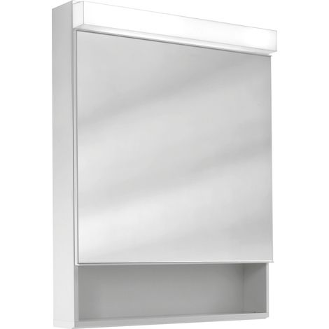 Schneider LOW Line Armoire de toilette LED, 1 porte 60cm, butée (1/3)