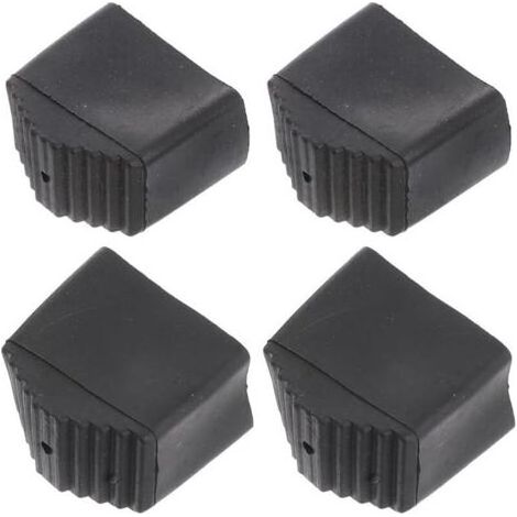 Pair Lot De 4 Couvre-Pieds Antidérapants en Caoutchouc pour Escabeaux Protection des Sols Absorption des Chocs Installation Facile Accessoires Sécurité Échelle 1.69X1.65X0.91 Pouces (1/5)