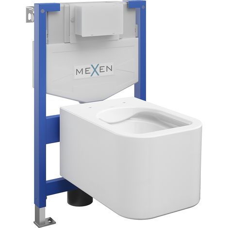 Mexen set ad incasso WC telaio Fenix XS-F con vaso WC Elis, bianco lucido - 6803391XX00 (1/3)