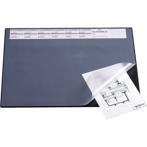Durable 7204 720401 Sous-main noir (l x H) 65 cm x 52 cm