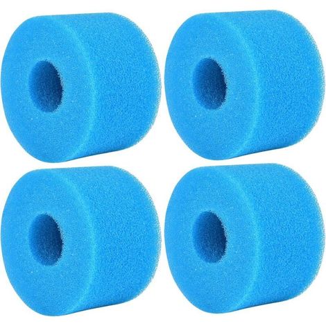 4 Pièces Éponge Filtrante Type, Cartouche de Filtre en Mousse, Mousse pour Filtre Piscine, (1/4)