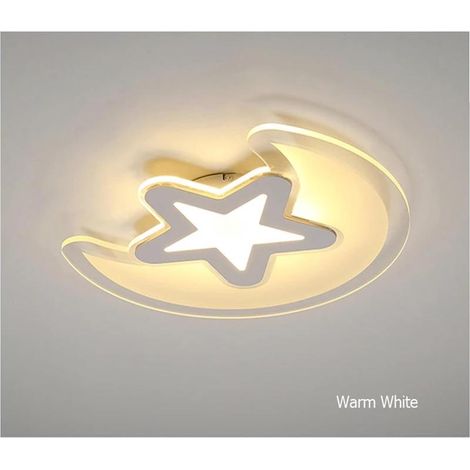 Modern LED ceiling light for children, remote control, warm white, dimmable, baby's room (1/3)