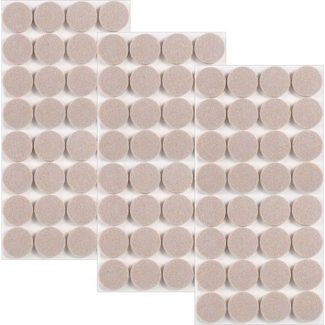 96 Pièces Patins pour Meubles 20mm Protection Pied de Chaise 5mm d'Épaisseur Tampon Chaise pour Les Pieds de Meubles, Les Pieds de Chaises, La Protection des Sols en Bois Dur(Beige, 20mm) (1/5)