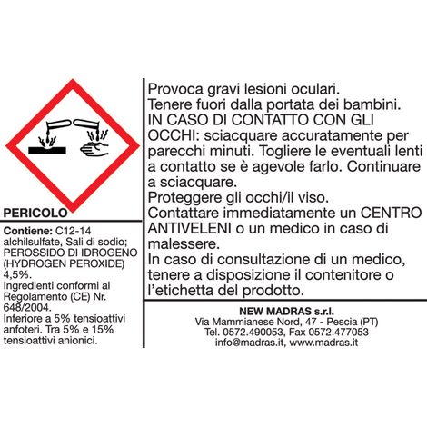 Acqua di madras detergente per pavimenti e superfici lavabili lt 0.75 (1/2)