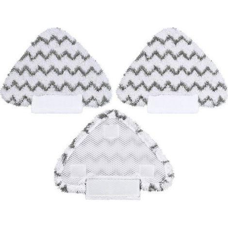 Tampon Microfibre - Pour Balai Vapeur Shark Lift Away - Compatible S3973D S5003D S6001 S6002 S6003 - Triangulaire - 3 Pièces (1/5)