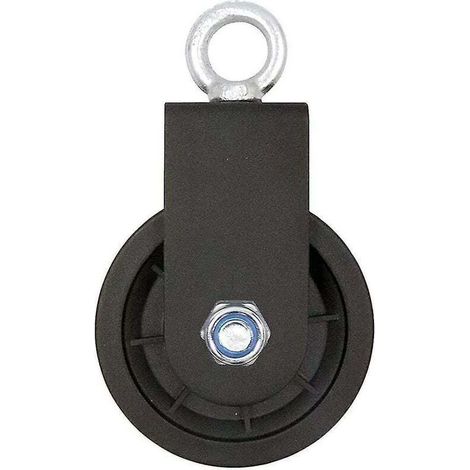 Schwenkbarer Flaschenzug, Einzelrollenzug mit U-förmiger Montagehalterung, schwenkbare Heberollen.