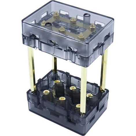 1 kit de stockage d'énergie à monter soi-même, étui de support de batterie 21700, pour projets de bricolage électronique et entretien d'équipement CC (21700-2 x 3) (1/5)
