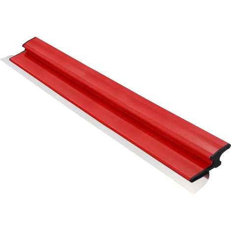 Spatule Enduit, 100 cm Couteau à Enduire Z, Lame a Lisser Couteau a Enduire Liss, spatule de lissage en acier inoxydable pour Mur Plafond Lame d'écrémage Outillage, Rouge (1/5)