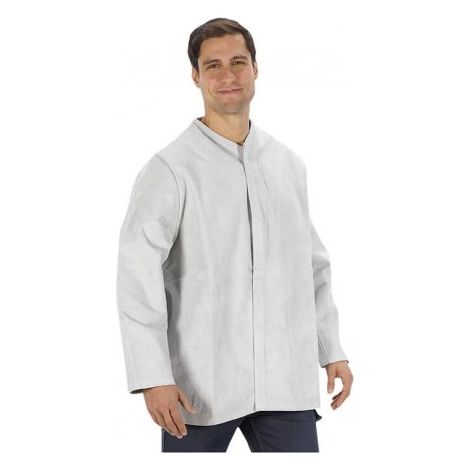 450/M CHAQUETA DE PIEL SERRAJE VERSION ECONOMICA COLOR NATURAL CIERRE FRONTAL DE VE - JUBA