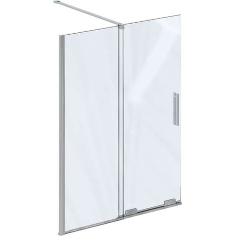 Ravak Roll - Badewannenaufsatz 110x150 cm, Chrom/Klarglas X786D0C00Z1 (1/3)