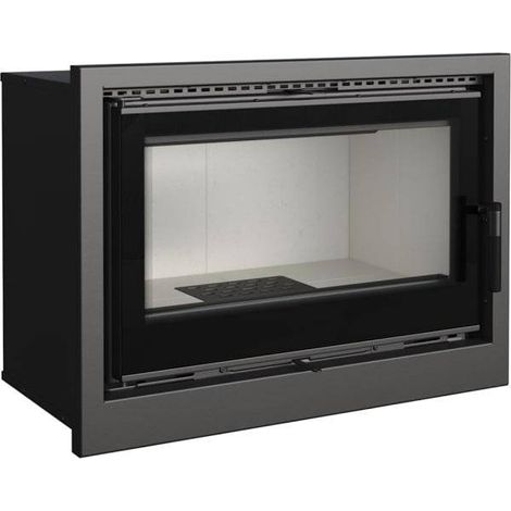 Panorama Kamineinsatz Kratki ARKE 8 kW mit Warmluftgebläse Kaminkassette (1/5)