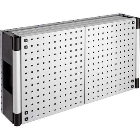 Wolfcraft – Armoire d'atelier perforée 6086000 – Dimensions 500 x 960 x 215 mm – Fermeture aimantée – Panneau arrière pour outils (1/5)