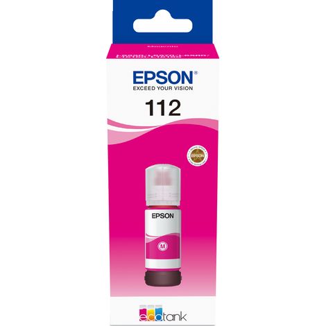 Epson 112 - 70 ml - magenta - original - recarga de tinta - para EcoTank L11160, L15150, L15160, L6460, L6490, L6550, L6570, L6580, EcoTank Pro L15180