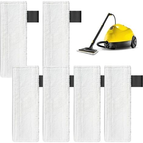 Chiffons en microfibre pour Kärcher, chiffons de rechange pour nettoyeurs vapeur Kärcher, chiffons en microfibre pour Kärcher SC2, SC3, SC4, SC5, chiffons de nettoyage pour buses de sol Kärcher (1/4)