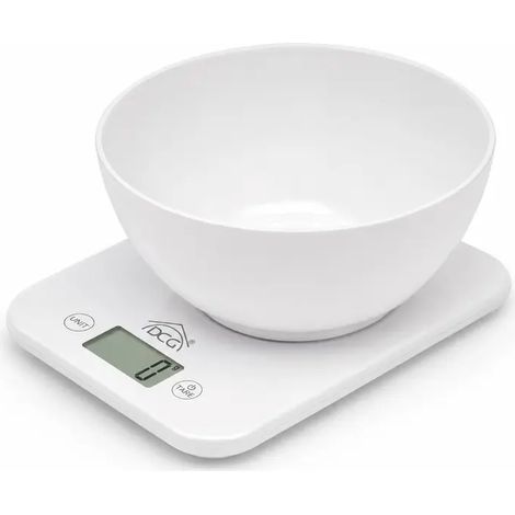 Bilancia de cuisine numérique 5 kg avec fonction tara et écran LCD