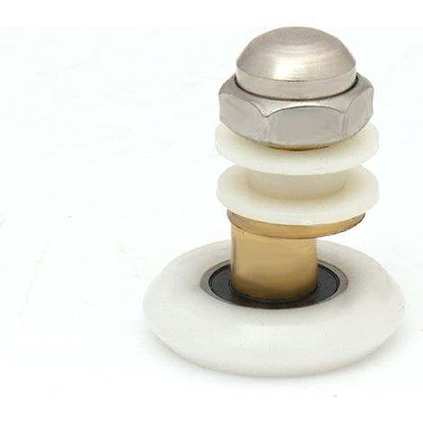 Türrollen, Rollendurchmesser 23 mm, Rollen/Läufer/Räder für Glasschiebetüren im Badezimmer, Ersatz für extrem leise Duschglastürrollen, 4 Stück