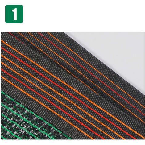 Filet d'ombrage vert 2 x 3 m, toile d'ombrage 55% anti-UV en HDPE, maille respirante pour jardin, serre, potager, balcon et terrasse (1/4)