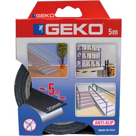 Adhésif antidérapant 25mmx5m noir - GEKO