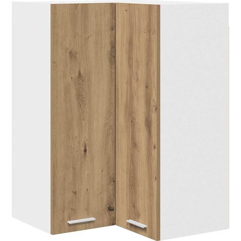 Maison Exclusive - Armadio pensile Rovere Artigiano e Bianco 57 x 57 x 80 cm