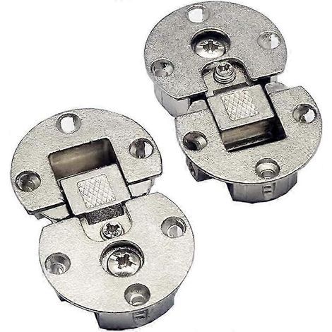 Charnières pliantes 90° pour table semi-circulaire - 2 pièces cachées réglables (1/5)