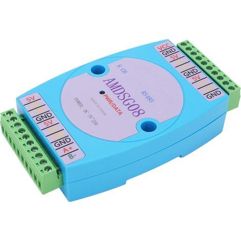 Module acquisition température 8 voies enregistreur données RS485 DC7-25V mesure industrielle (1/5)