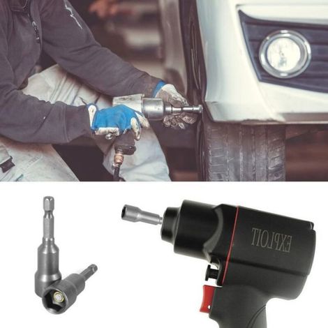 Embout douille magnétique hexagonale - - 10 pièces - 6-15 mm - Acier au chrome-vanadium - Compatibilité perceuse (1/4)