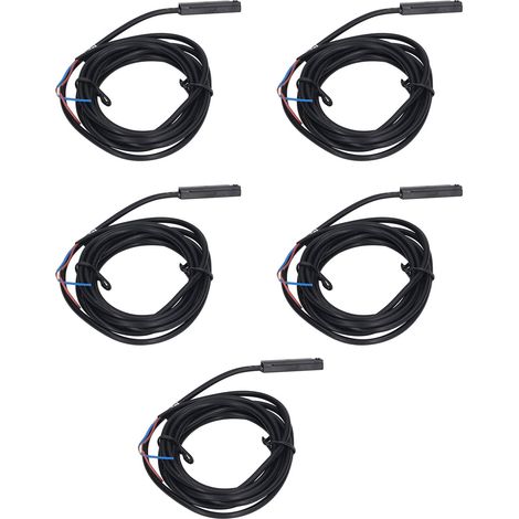 Capteur de proximité magnétique 5 pièces, interrupteur de proximité haute fréquence 2 fils normalement ouvert AC/DC 5-240V 100mA (1/5)