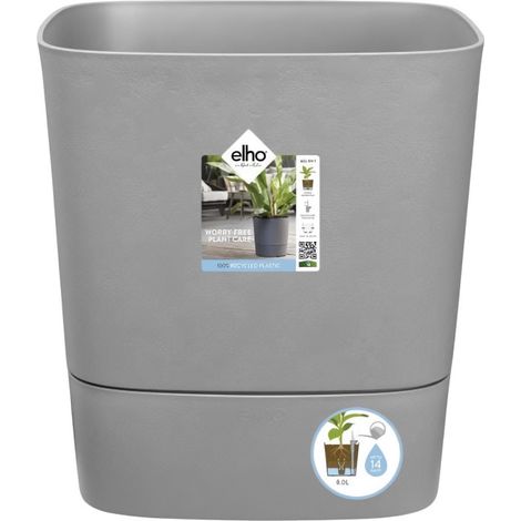 Pot Aqua Care Carré 38cm Arrosage Intégré, Design Carré - Elho (1/10)