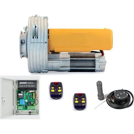 Kit Motore serranda completo di centralina luce cortesia e 2 telecomandi Norton 170kg