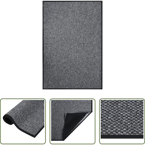 Tapis d'entrée - Paillasson Gris 80x120 cm (1/5)