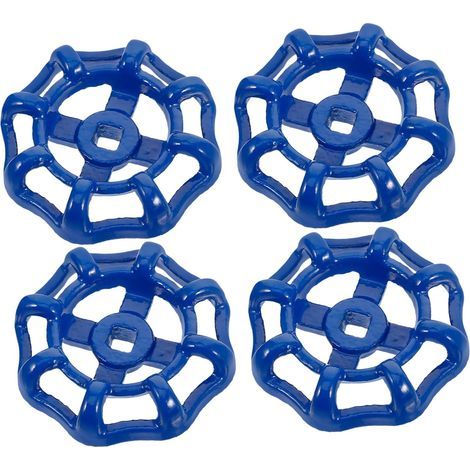 Lot de 8 poignées de vanne en fonte, robustes et durables, compatibles avec vannes standard, installation facile. (1/5)
