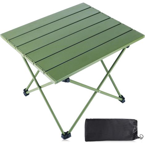 Mesa Plegable Aluminio Ultraligera, Mesa de Camping compacta portátil al Aire Libre, con Bolsa de Transporte para Picnic,Playa,Pesca,Senderismo (1/3)