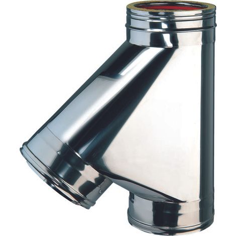 Raccordo a "t"135° mf inox/inox tee inox 135 gradi dp d250