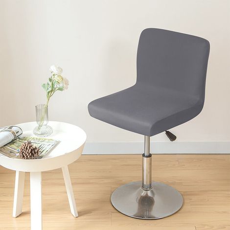 Housse de chaise de bar 4 pièces – Amovible et extensible – 90% polyester et 10% élasthanne – Pour tabourets à dossier court (1/5)