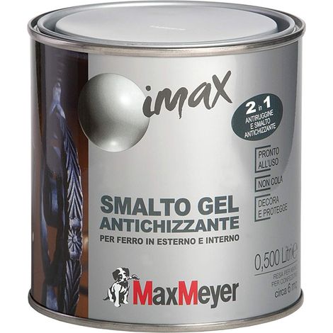 MAX MEYER - IMAX SMALTO DECORATIVO ANTICHIZZANTE 0,5 L GRIGIO GHISA (1/3)