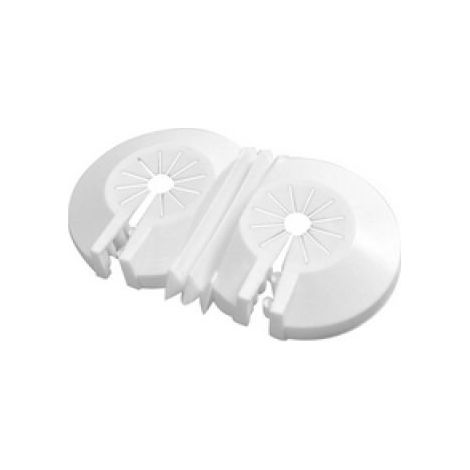 ROSETTA MATERIALE PLASTICO UNIVERSALE DOPPIA Diam. 10-22 mm (Pz.25)