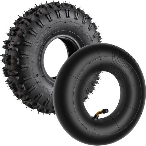 Chambre à Air 4.10/3.50-4, Tube Extérieur 4.10-4 pour Motoculteur de Jardin, Souffleuse à Neige, Tondeuses, Camion à Main, Brouette, Go Cart (1/5)